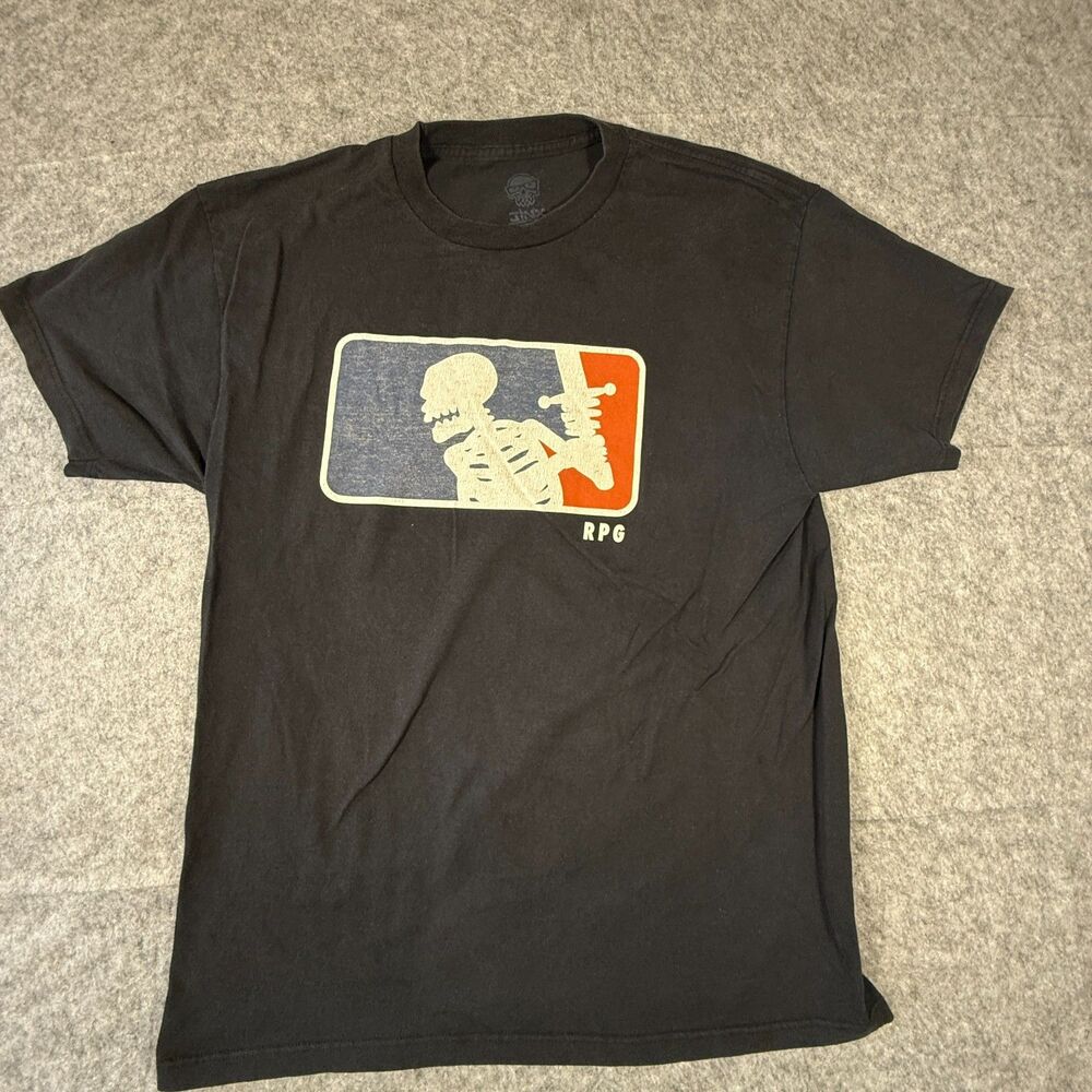 Official Jinx RPG Skeleton XL T-Shirt Black Animated Skeletal Creatures J!nx